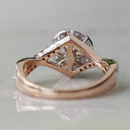 twist band engagement ring