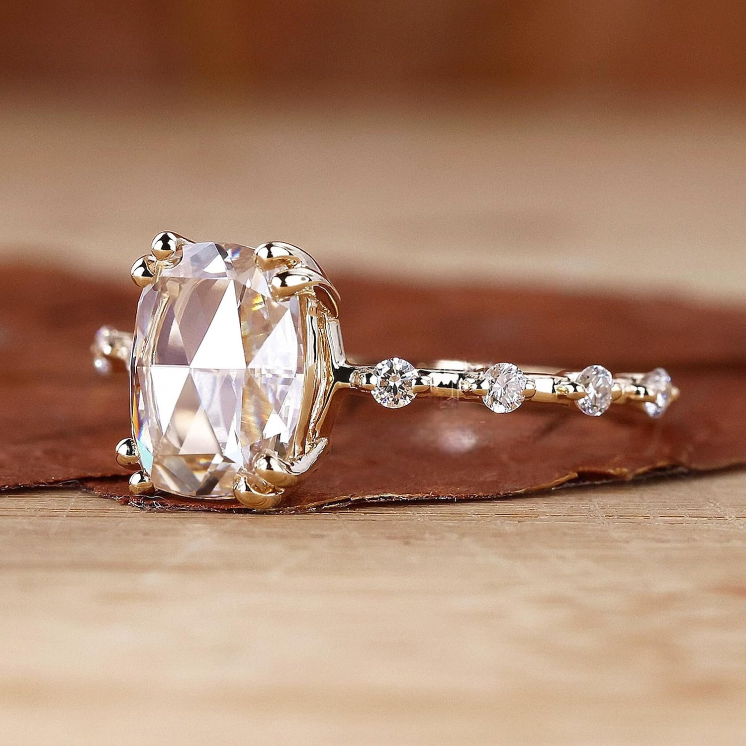 vintage rose cut diamond ring