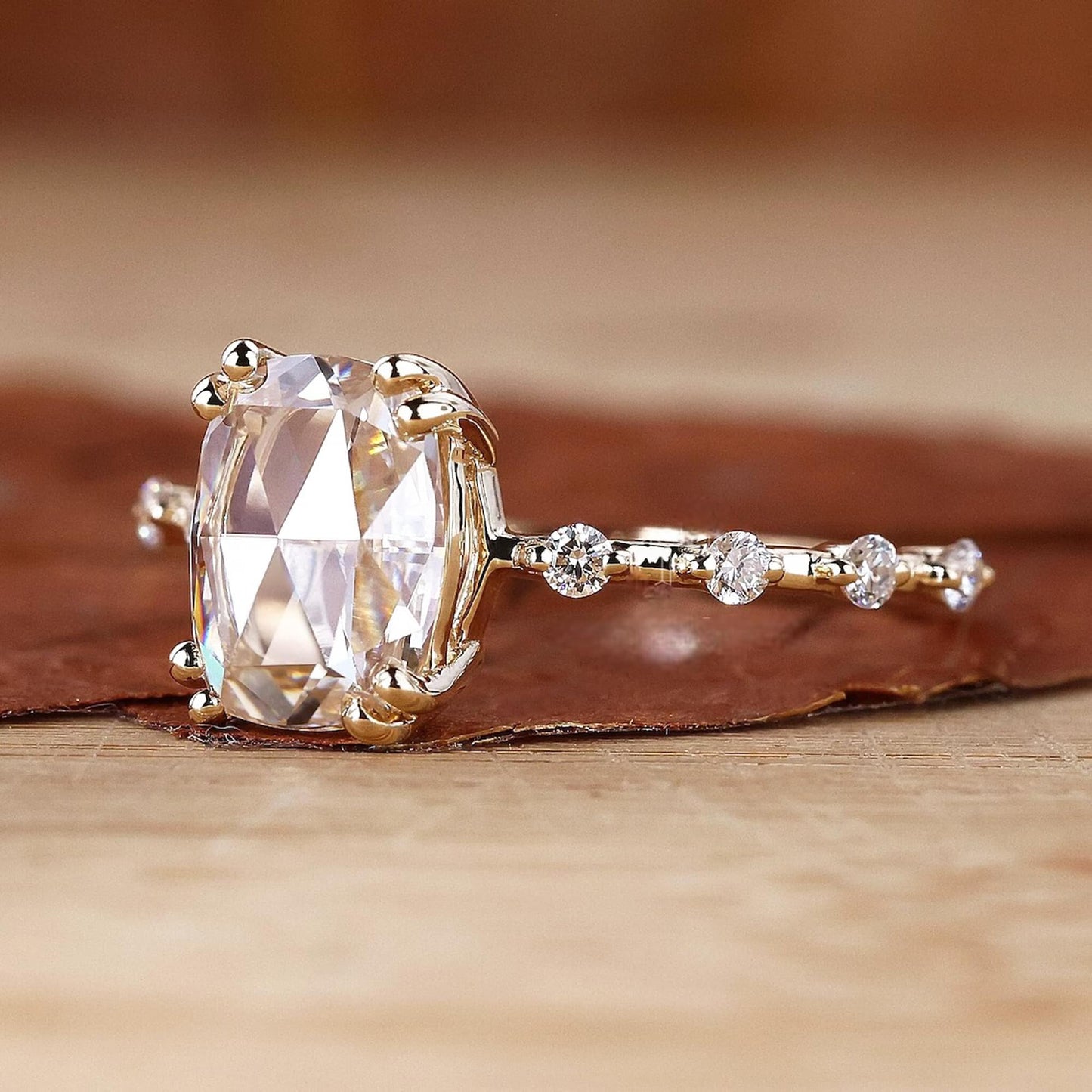 vintage rose cut diamond ring