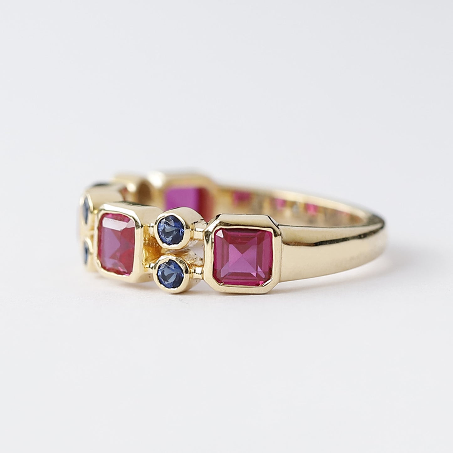 gemstone wedding band