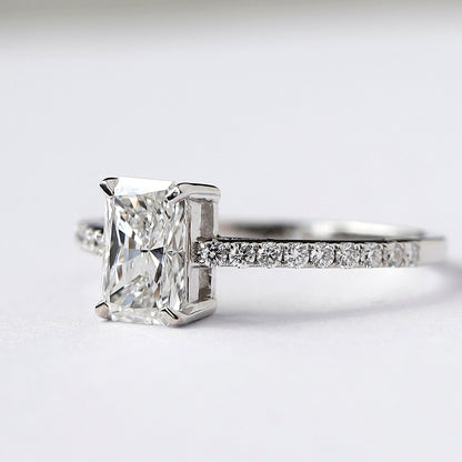 1 Carat Radiant Cut Diamond Engagement Ring For Your Special One