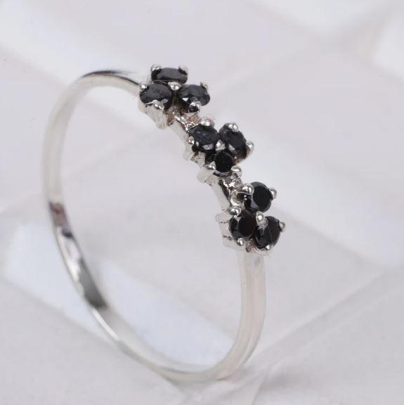 Black Diamond Band Ring