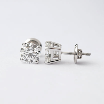 3.60 ct solitaire diamond studs