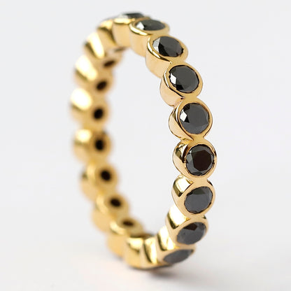 Black Diamond Wedding Band