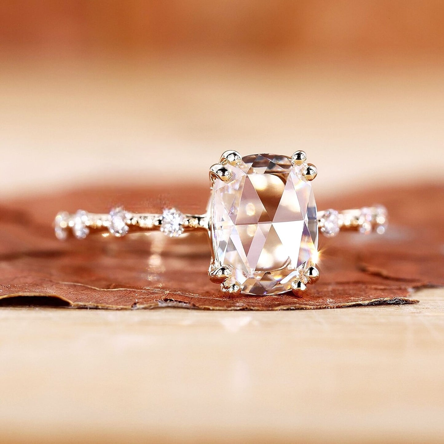 vintage rose cut diamond ring