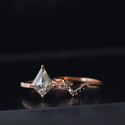 kite salt and pepper diamond ring