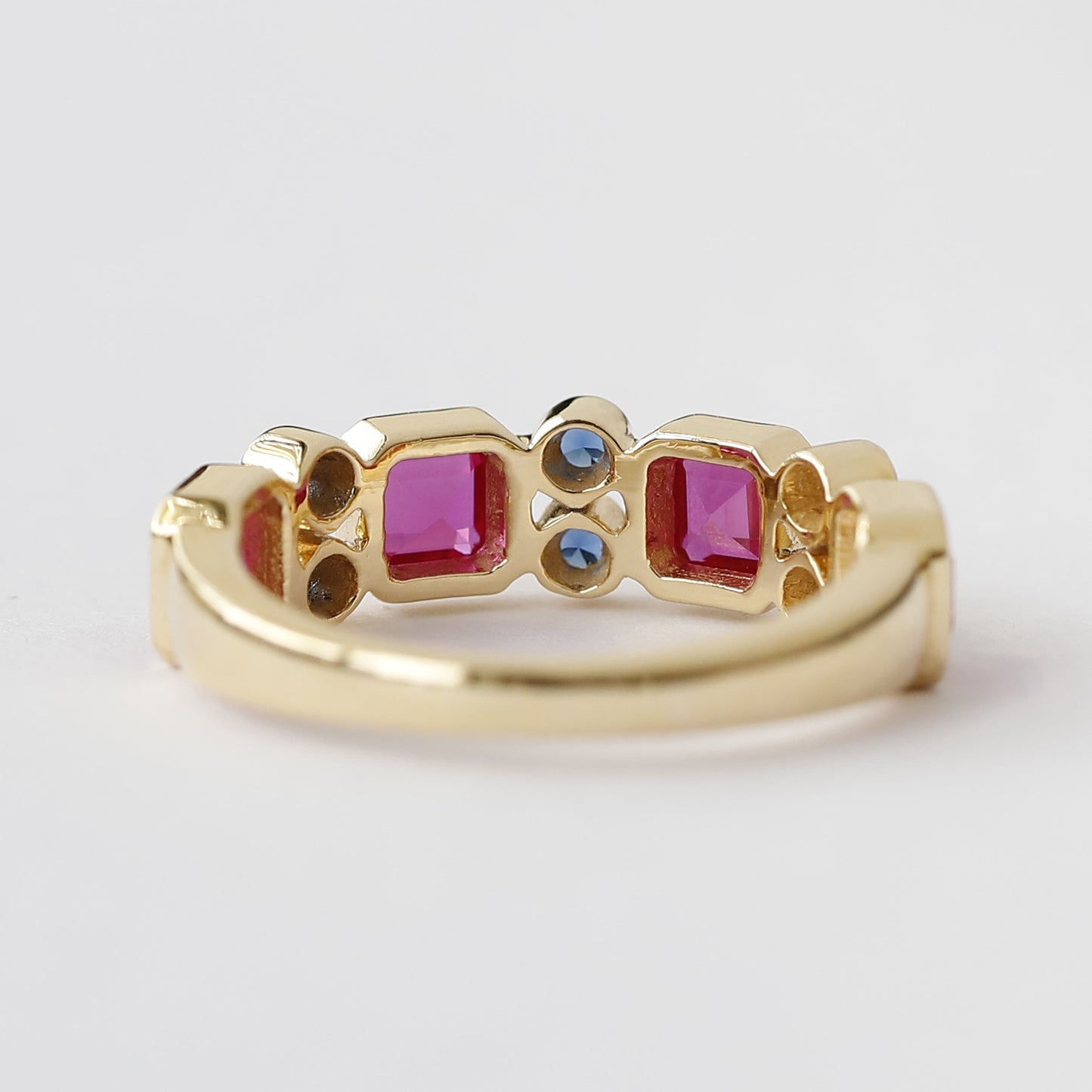 gemstone wedding band