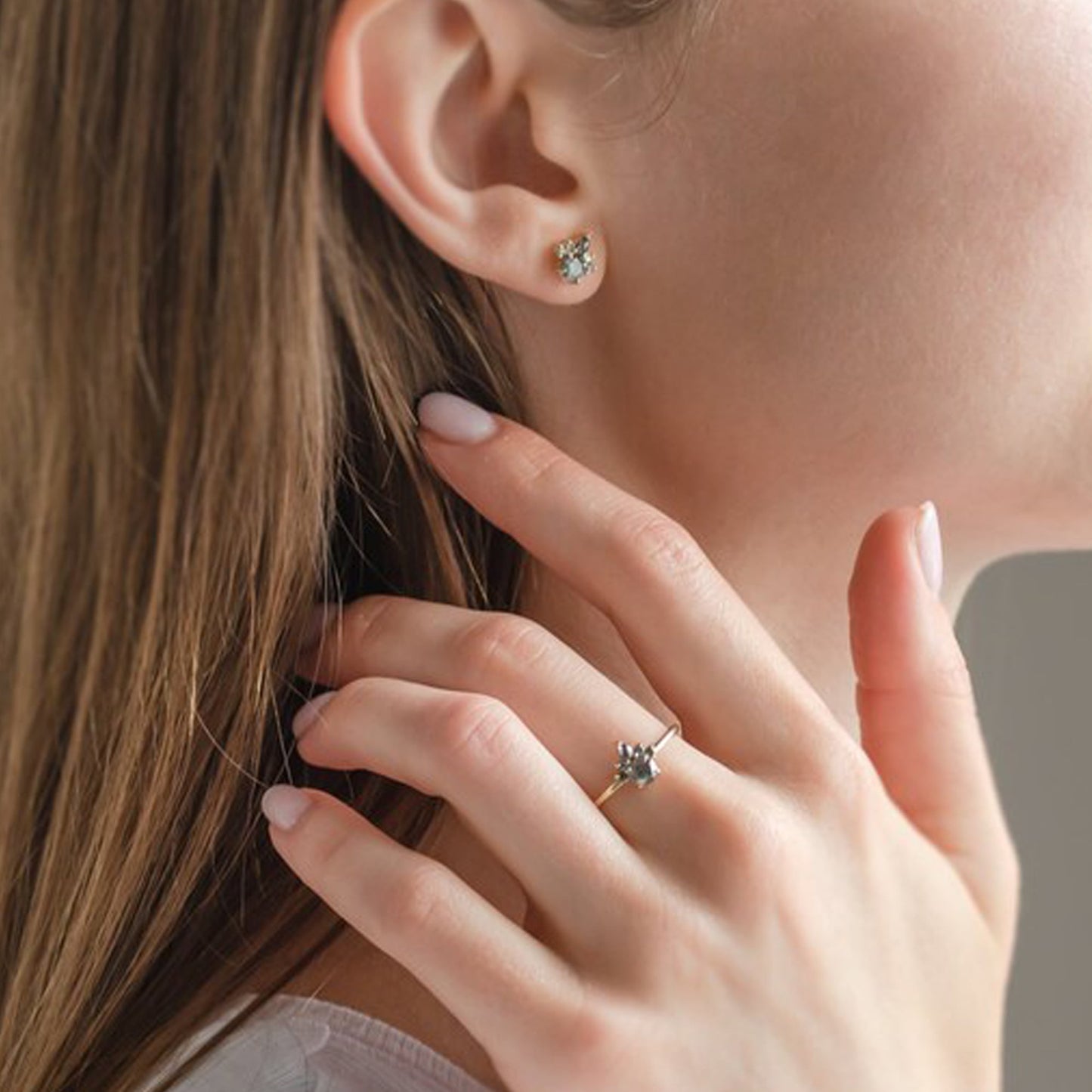 salt and pepper diamond earrings