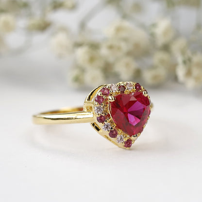 heart ruby ring