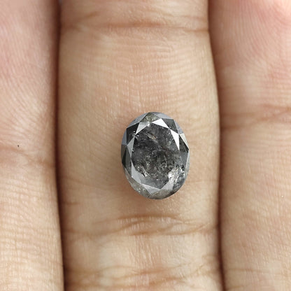 Oval Salt And Pepper Diamond