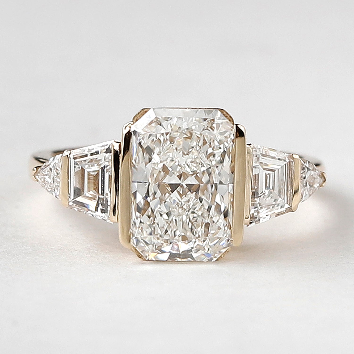 radiant cut diamond ring