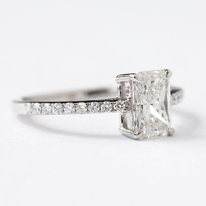 1 Carat Radiant Cut Diamond Engagement Ring For Your Special One