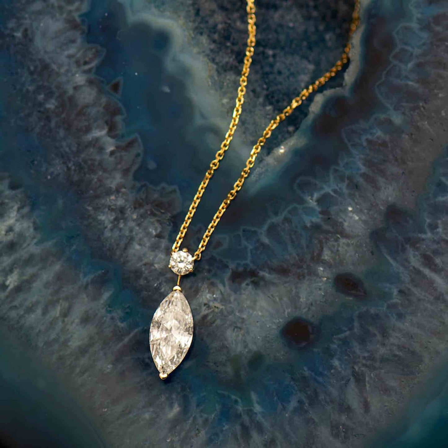 marquise diamond pendant