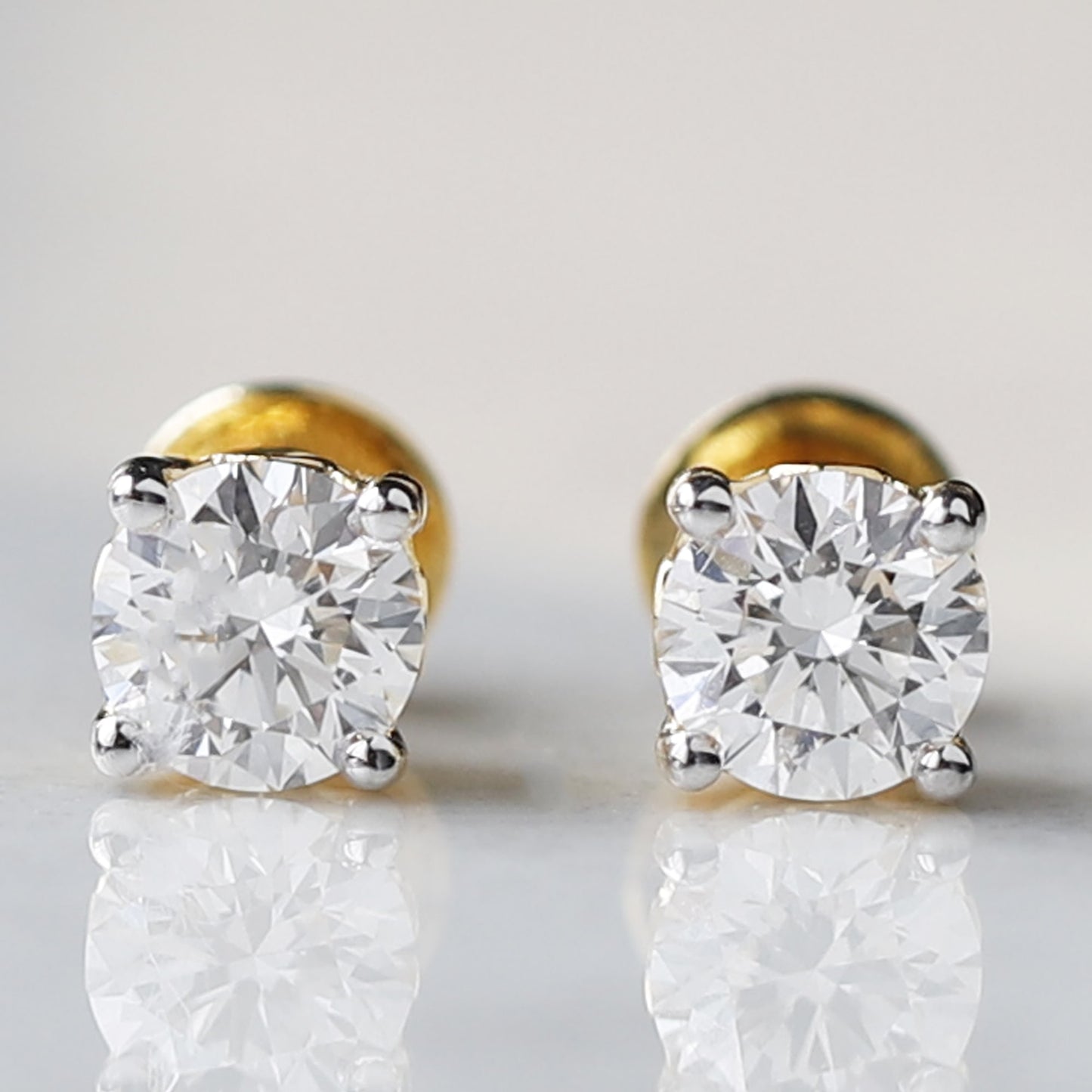 lab grown diamond earring