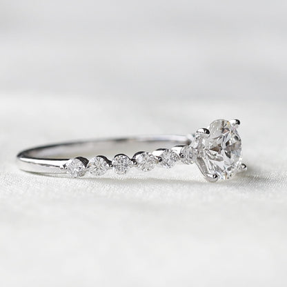 floating diamond ring