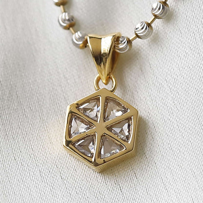 rose cut diamond pendant