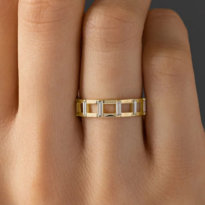 Baguette Diamond Band