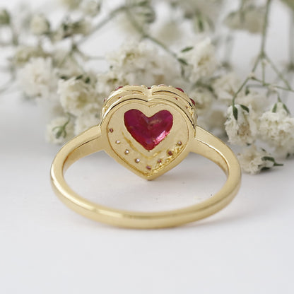 heart ruby ring