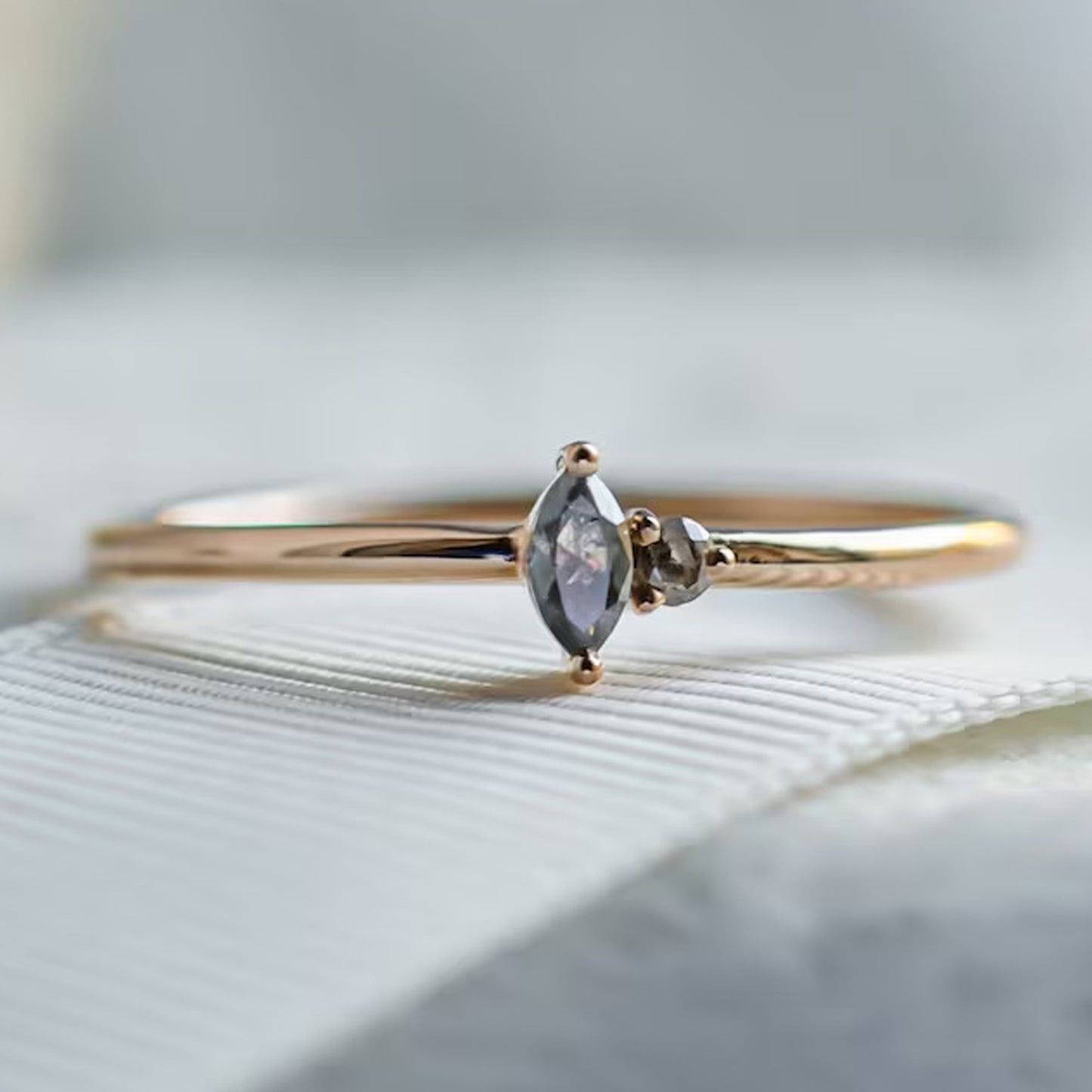 tiny diamond ring