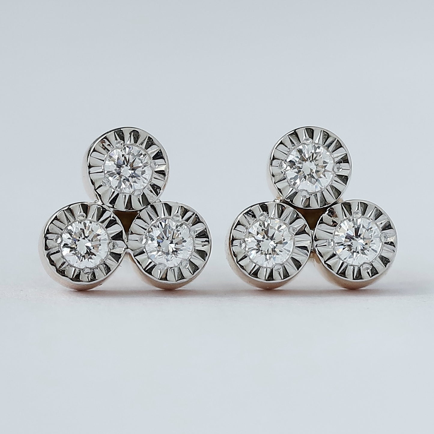 14k Rose Gold Lab Grown Diamond Earring