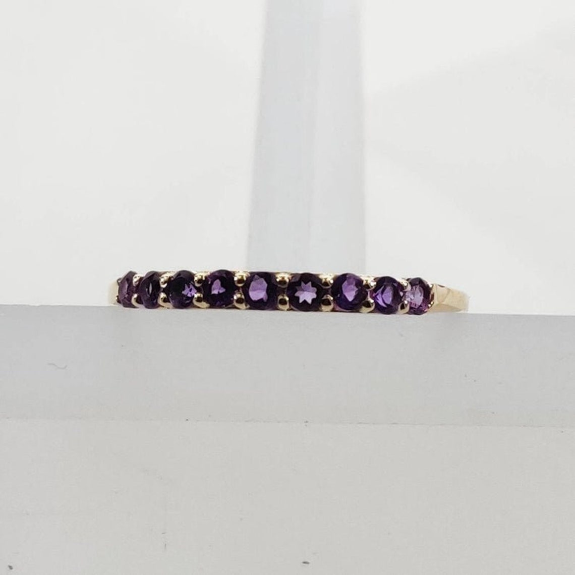 Amethyst Wedding Band