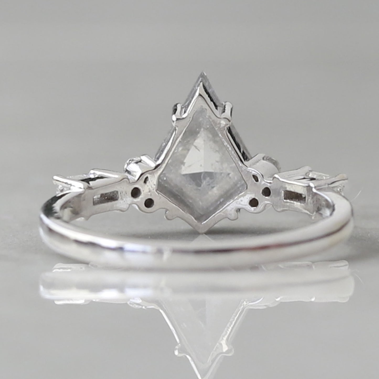 kite shaped engagement ring