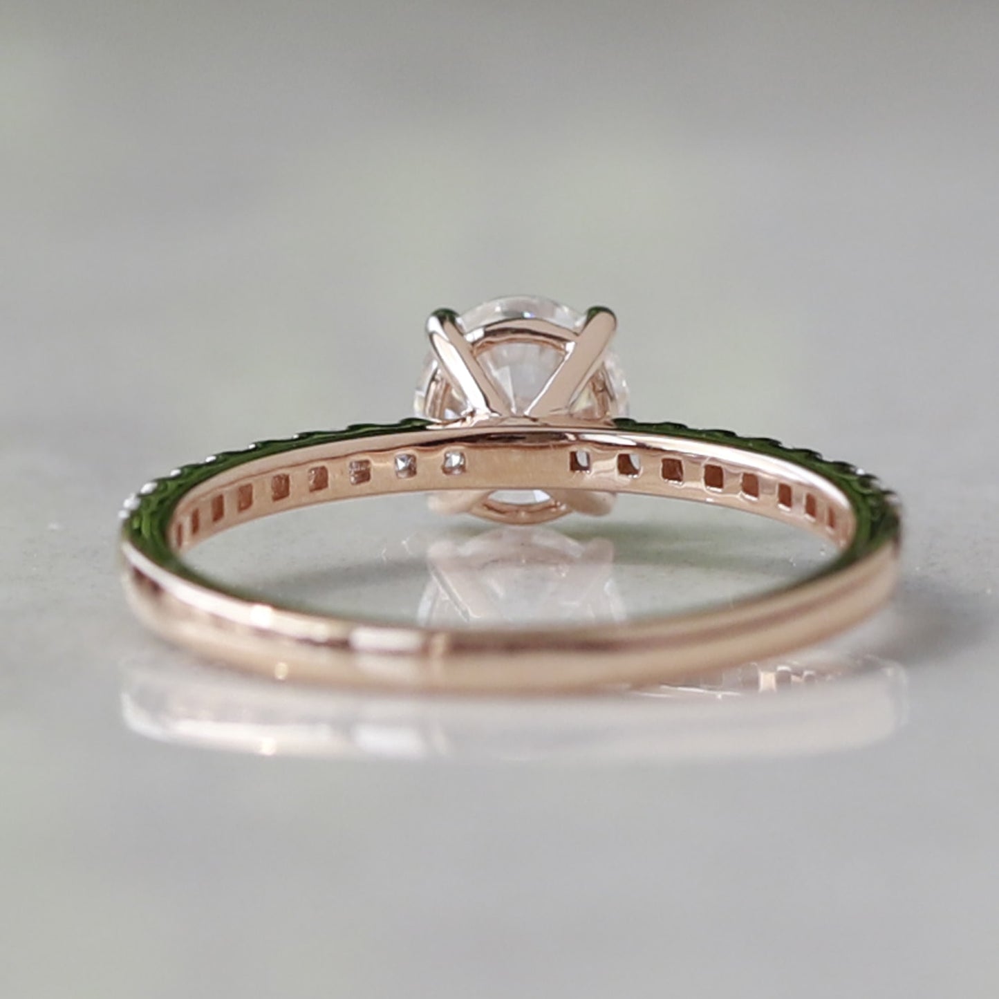 3 ct lab created diamond ring