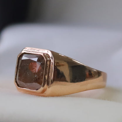 Asscher Cut Signet Ring