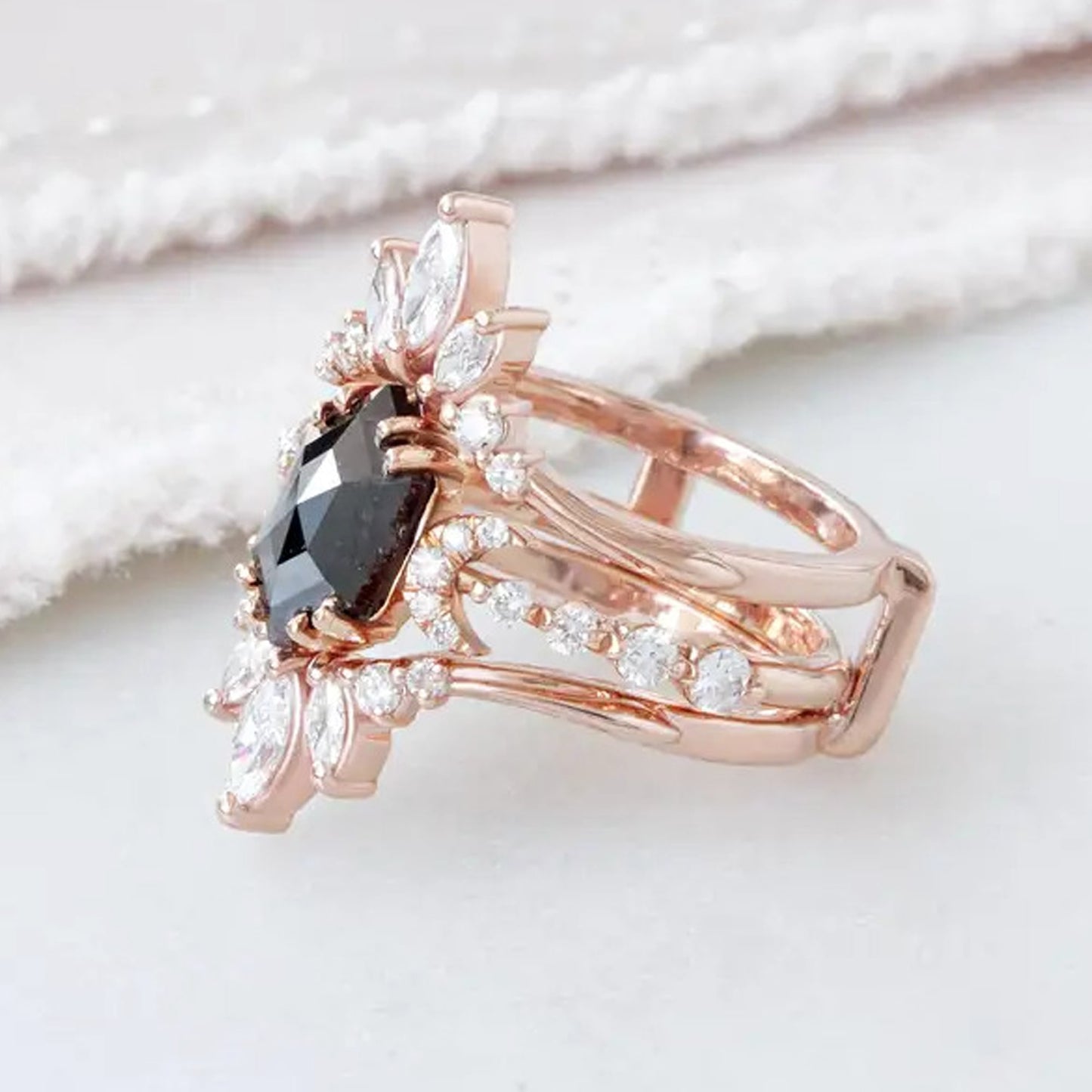 vintage black diamond ring