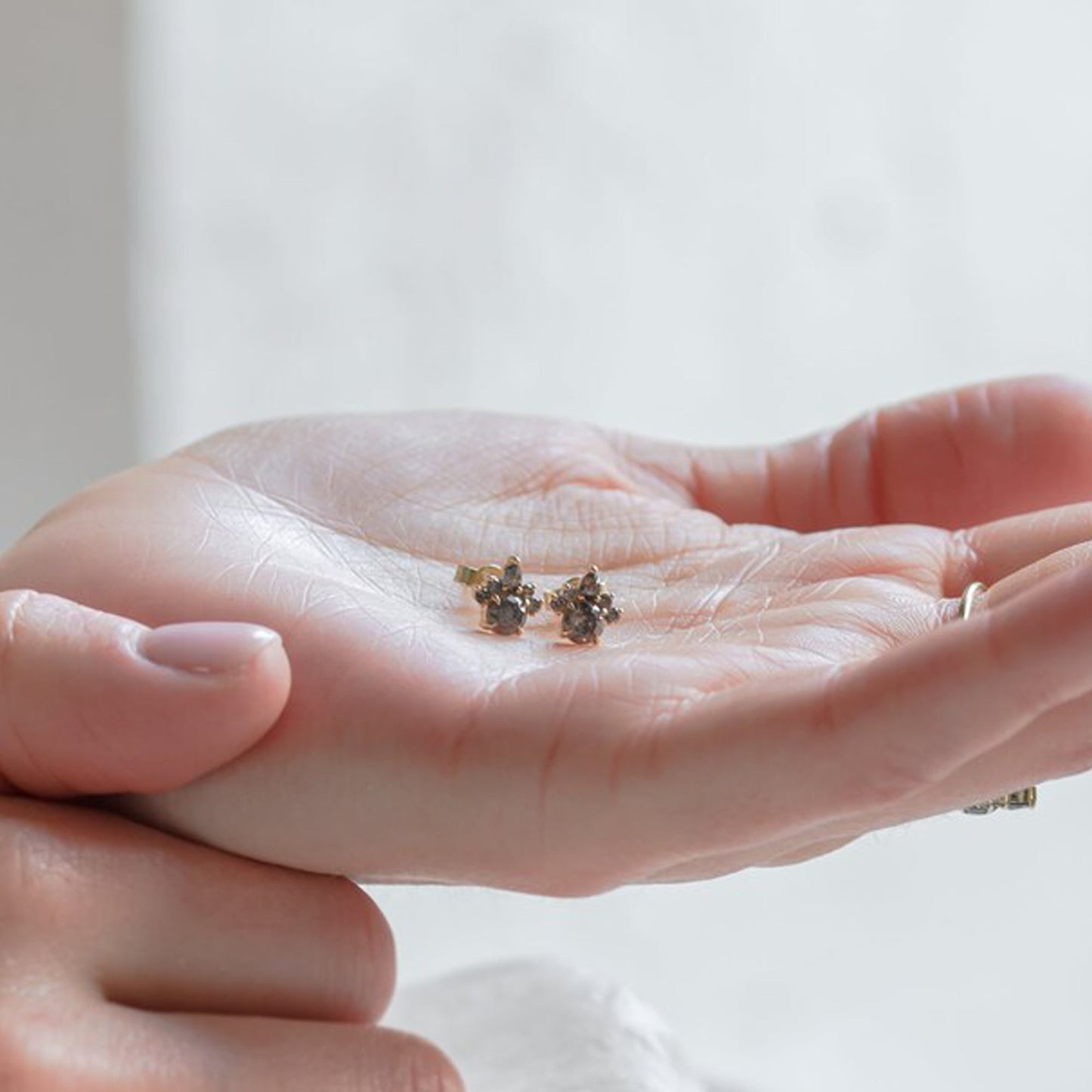 salt and pepper diamond earrings