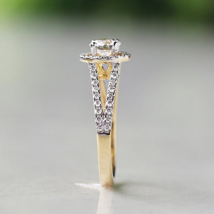 split shank engagement ring