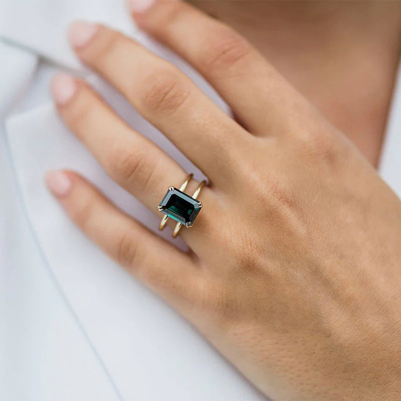 Emerald rings for sale clearance