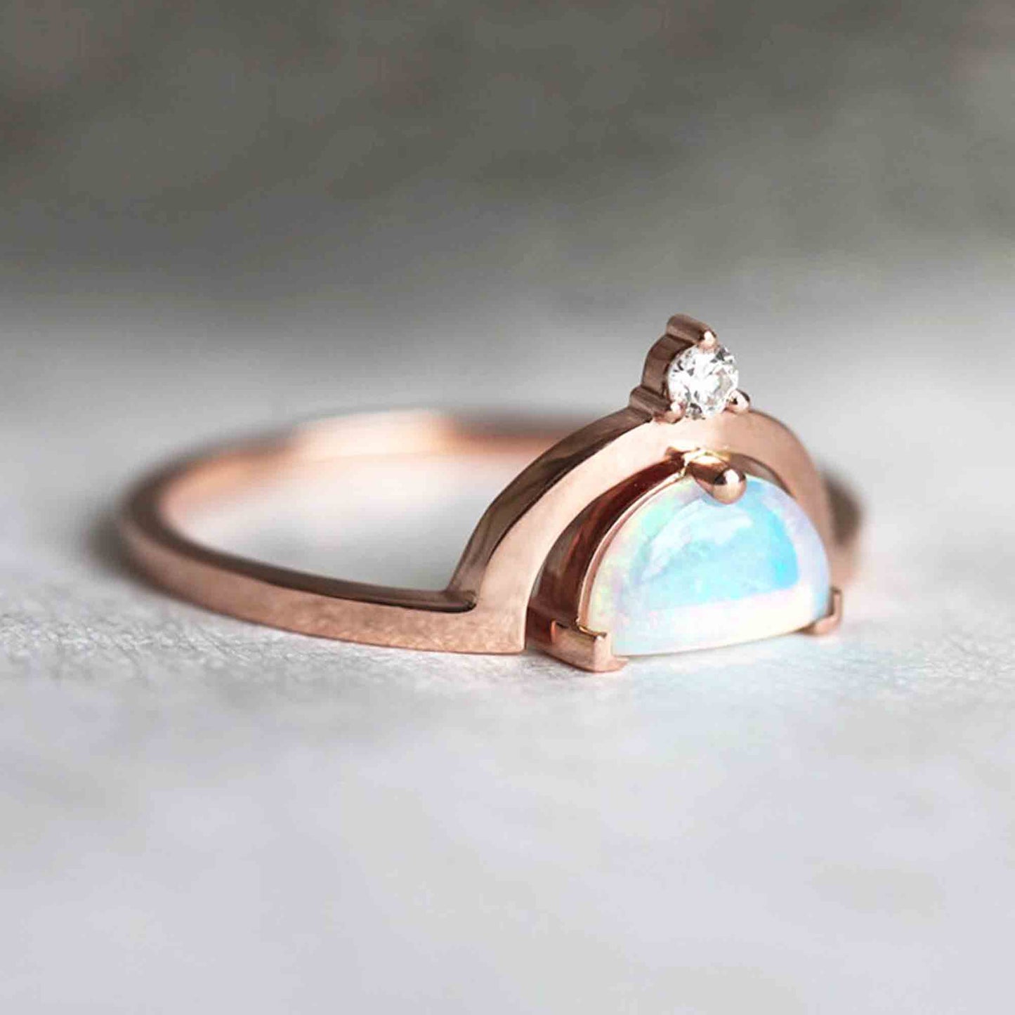 opal stone ring