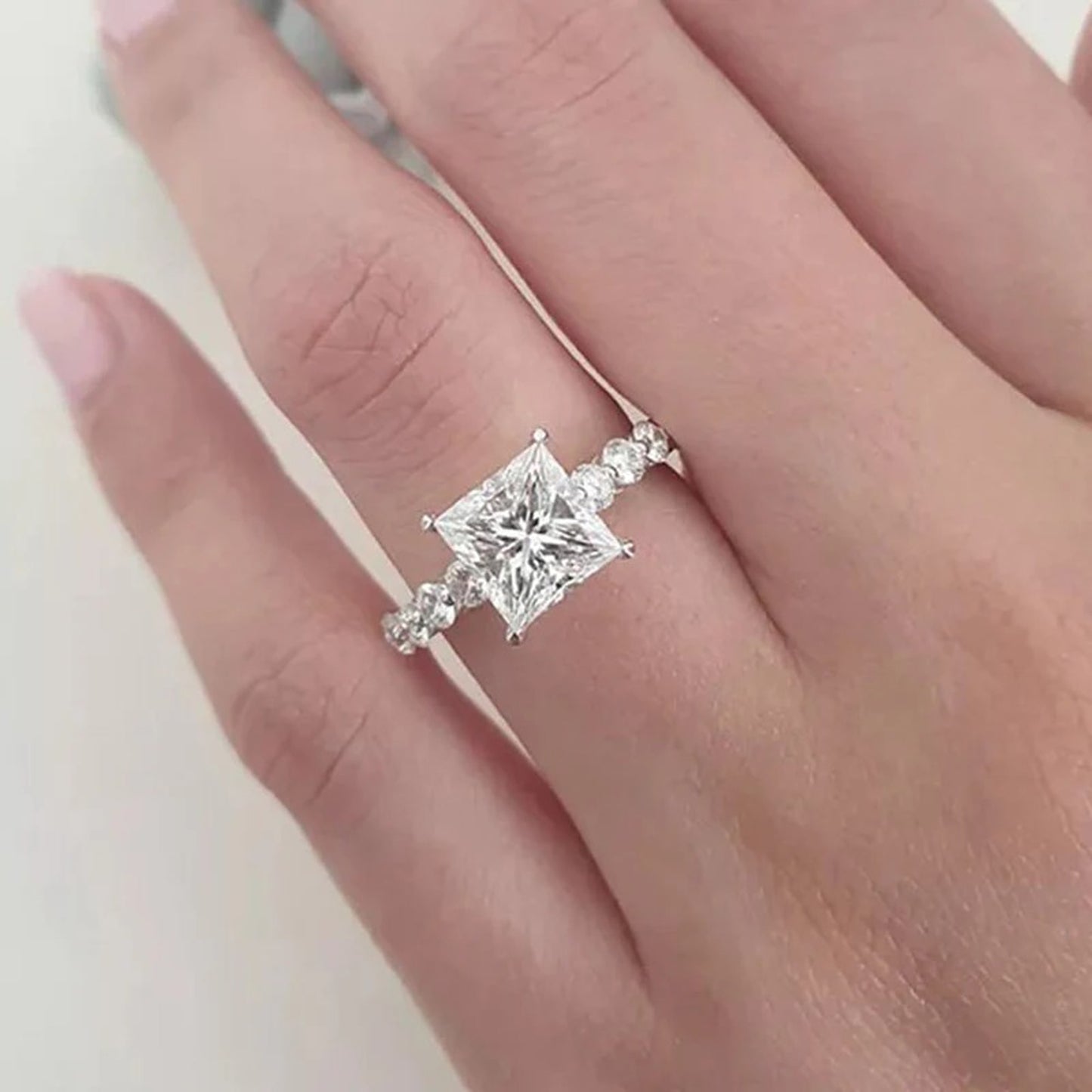 3 ct princess cut engagement ring