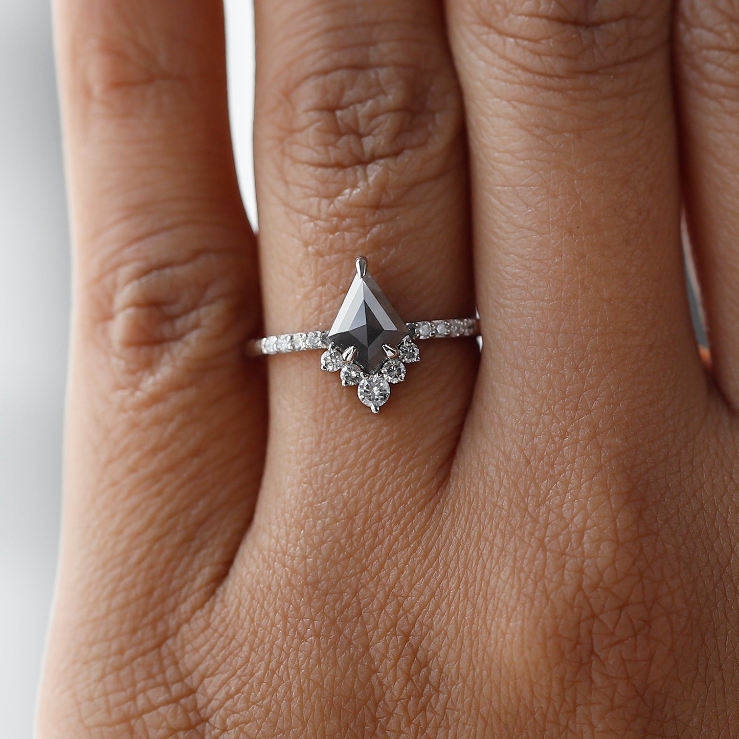 kite cut engagement ring