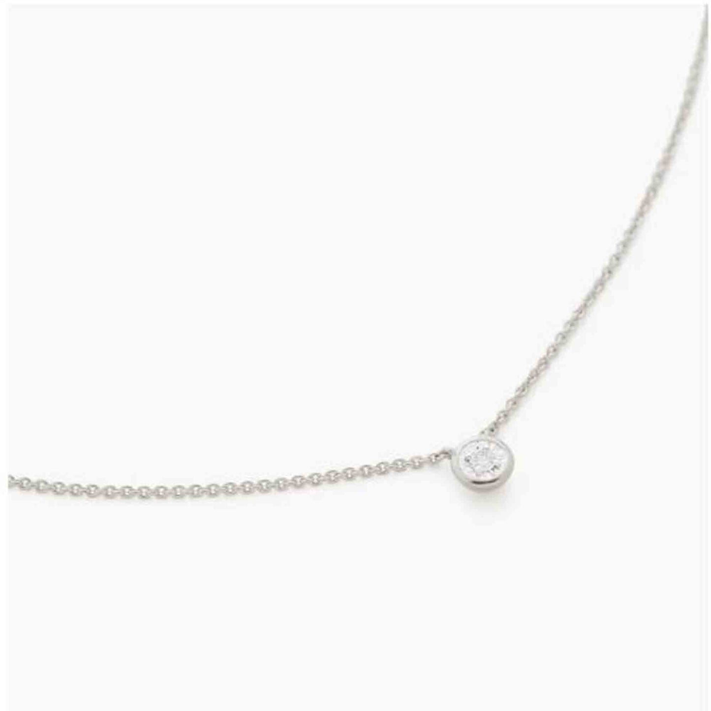 diamond bezel necklace