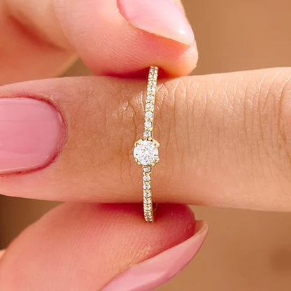 simple diamond engagement rings