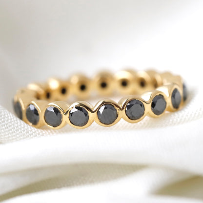 Black Diamond Wedding Band