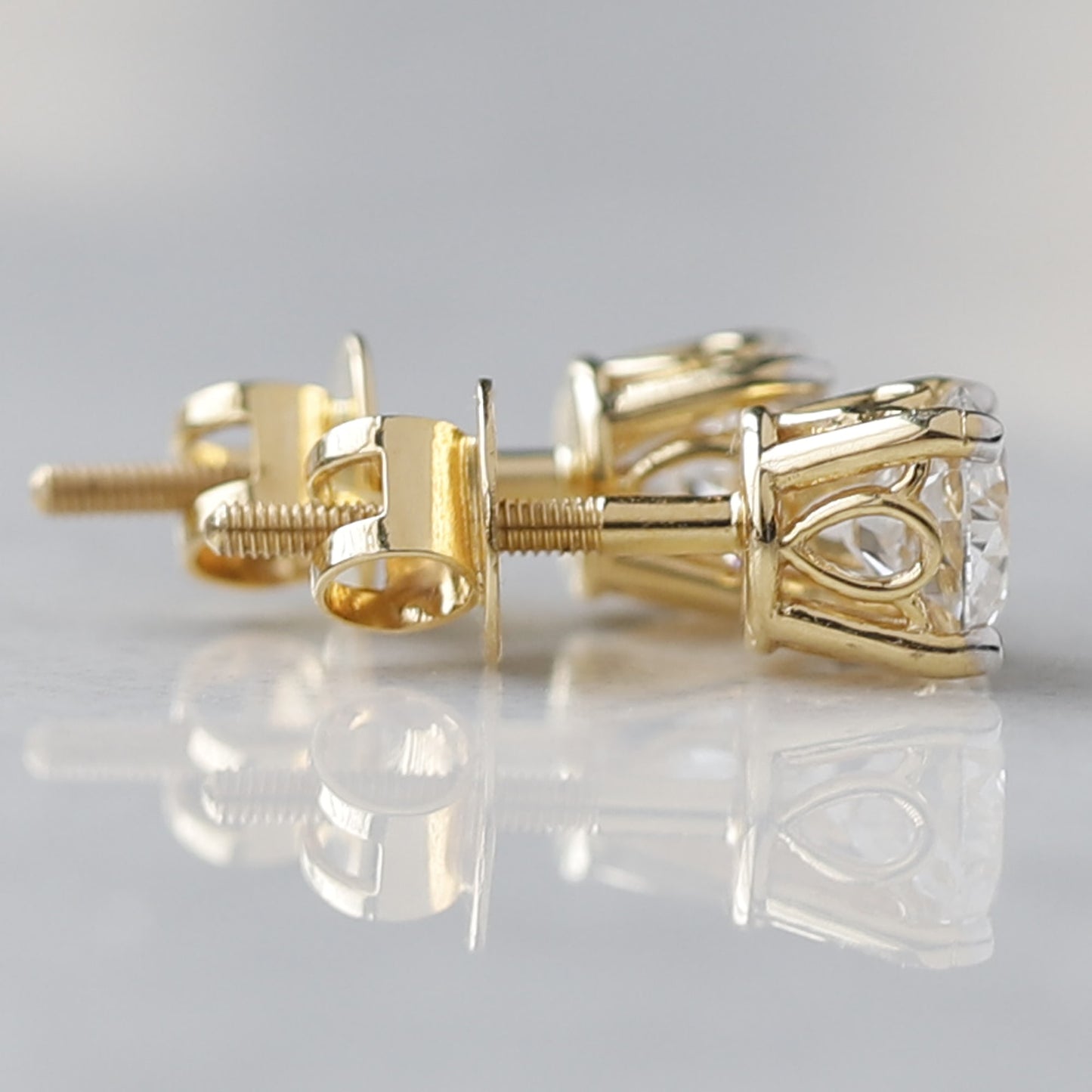 lab grown diamond earring