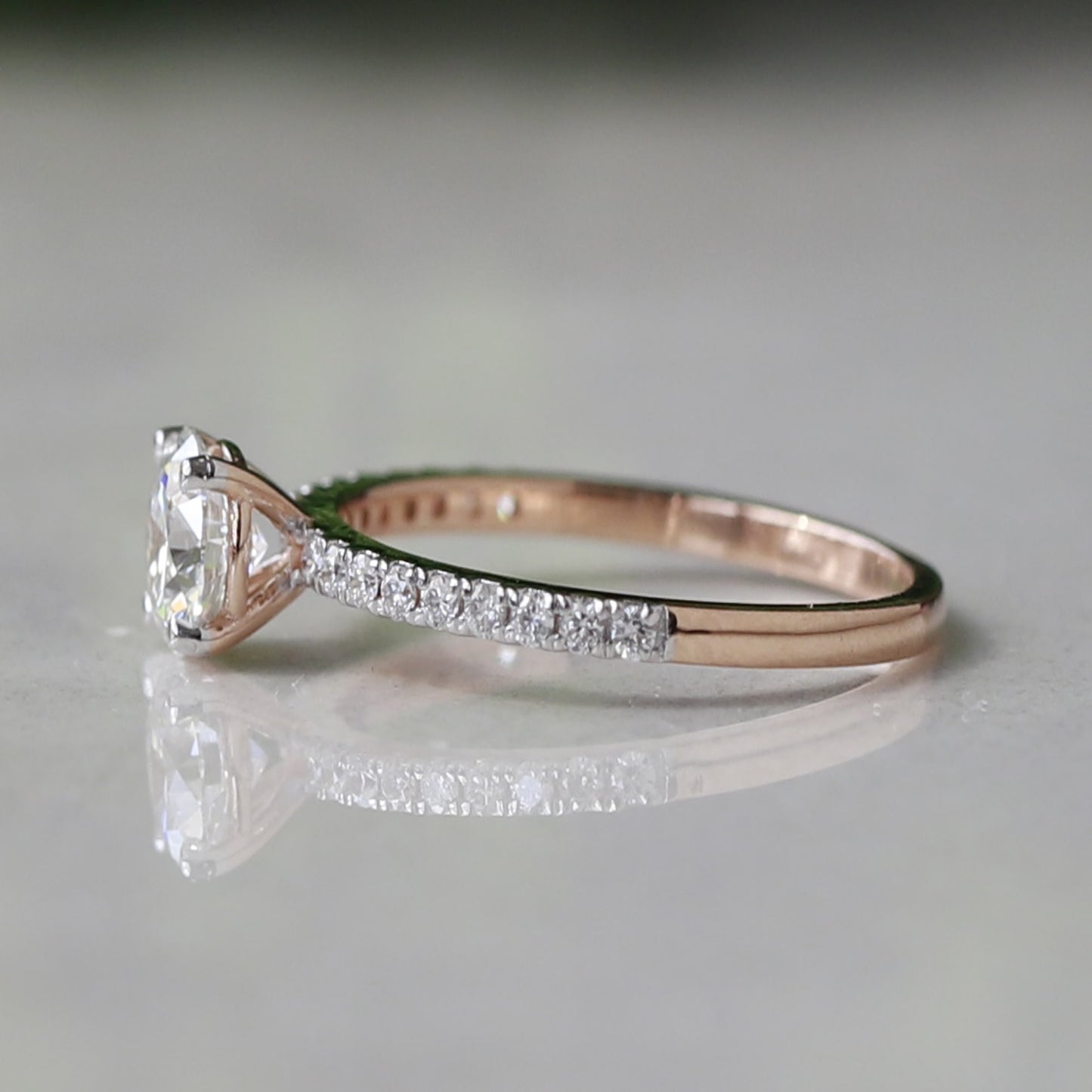 3 ct lab created diamond ring