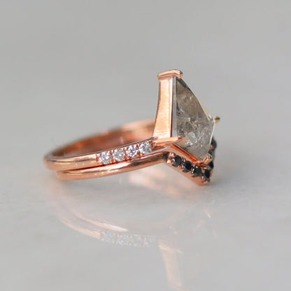 kite salt and pepper diamond ring