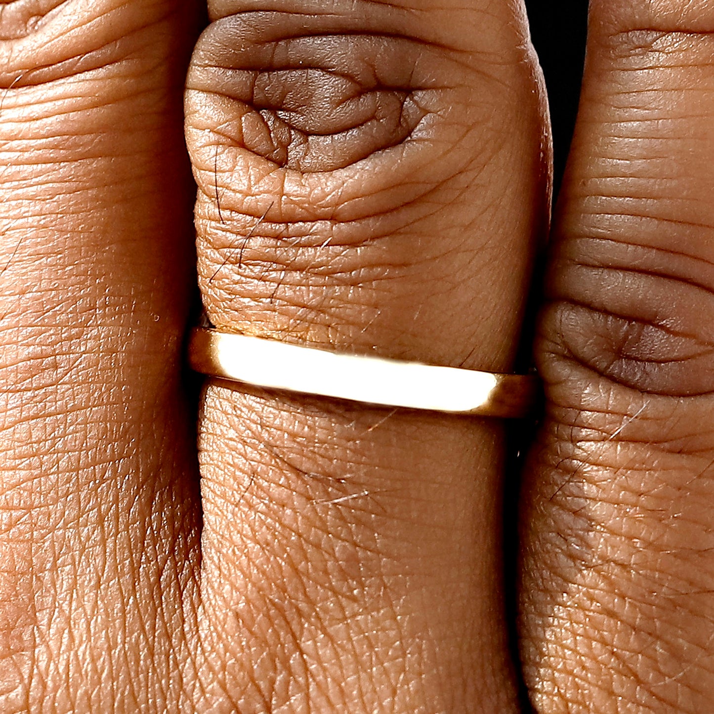 14 K Yellow Gold Plain Gold Wedding Band