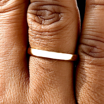 14 K Yellow Gold Plain Gold Wedding Band