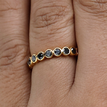 Black Diamond Wedding Band