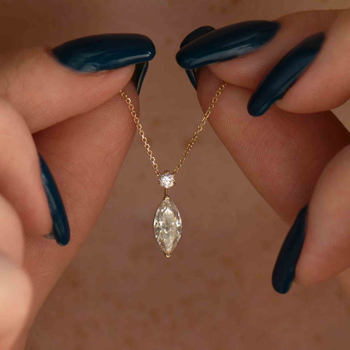 marquise diamond pendant