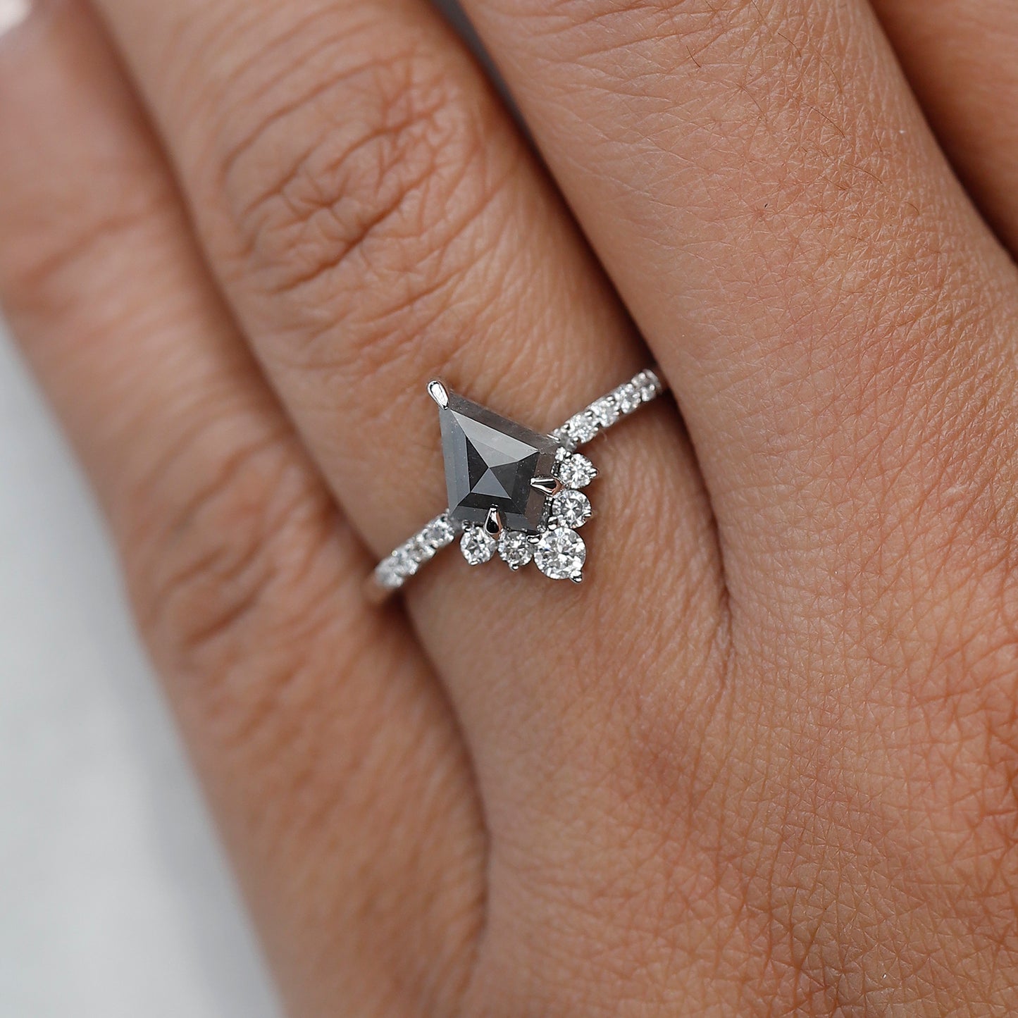 kite cut engagement ring