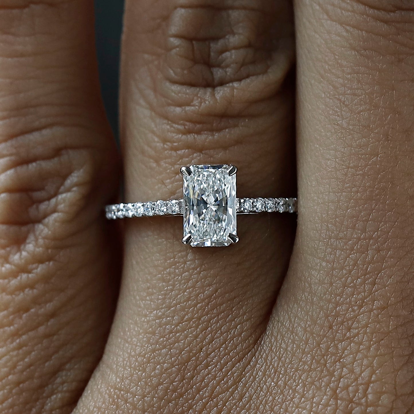1 Carat Radiant Cut Diamond Engagement Ring For Your Special One