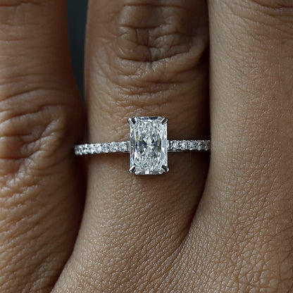 1 Carat Radiant Cut Diamond Engagement Ring For Your Special One