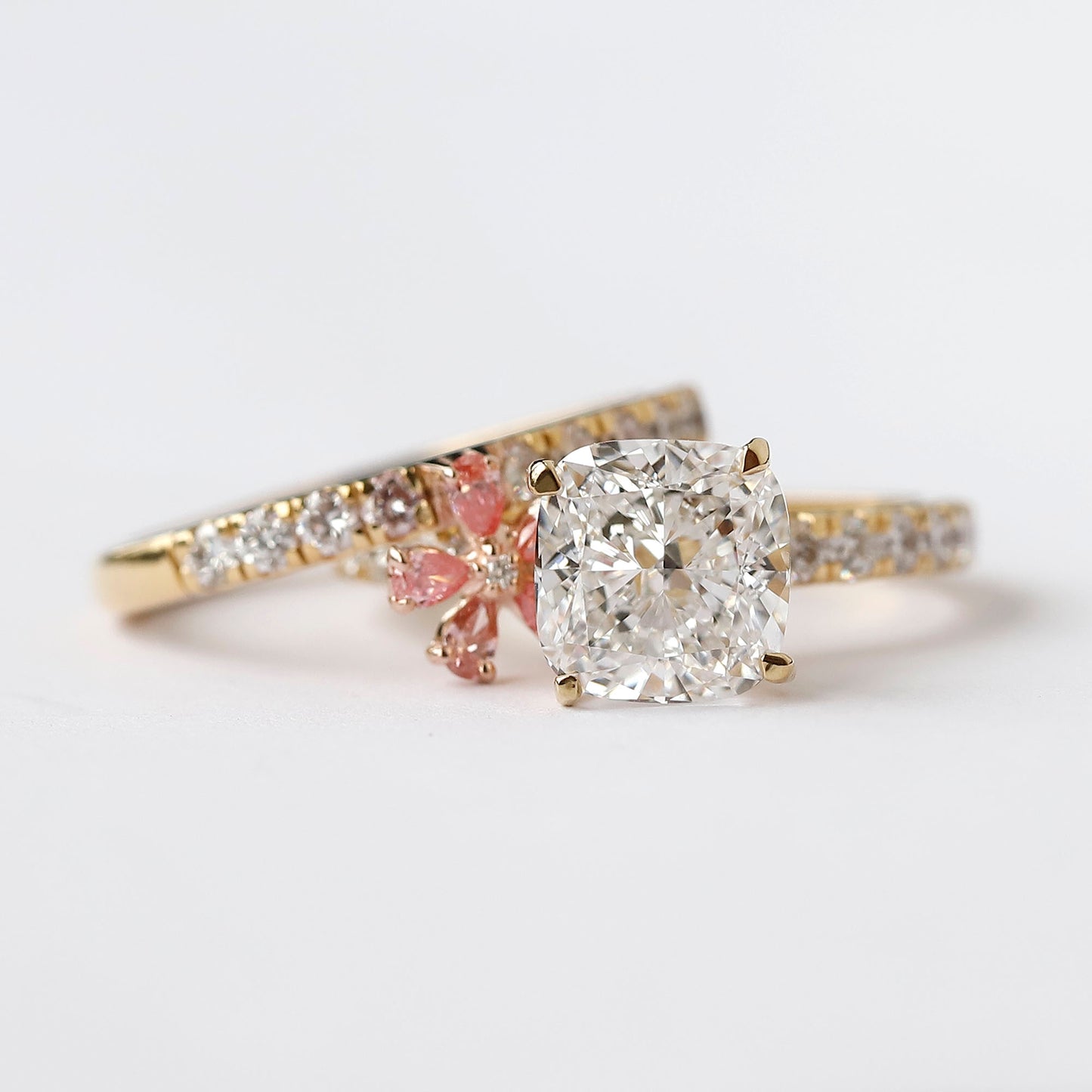 2 Carat Cushion Cut Lab Diamond Ring Solitaire For Women