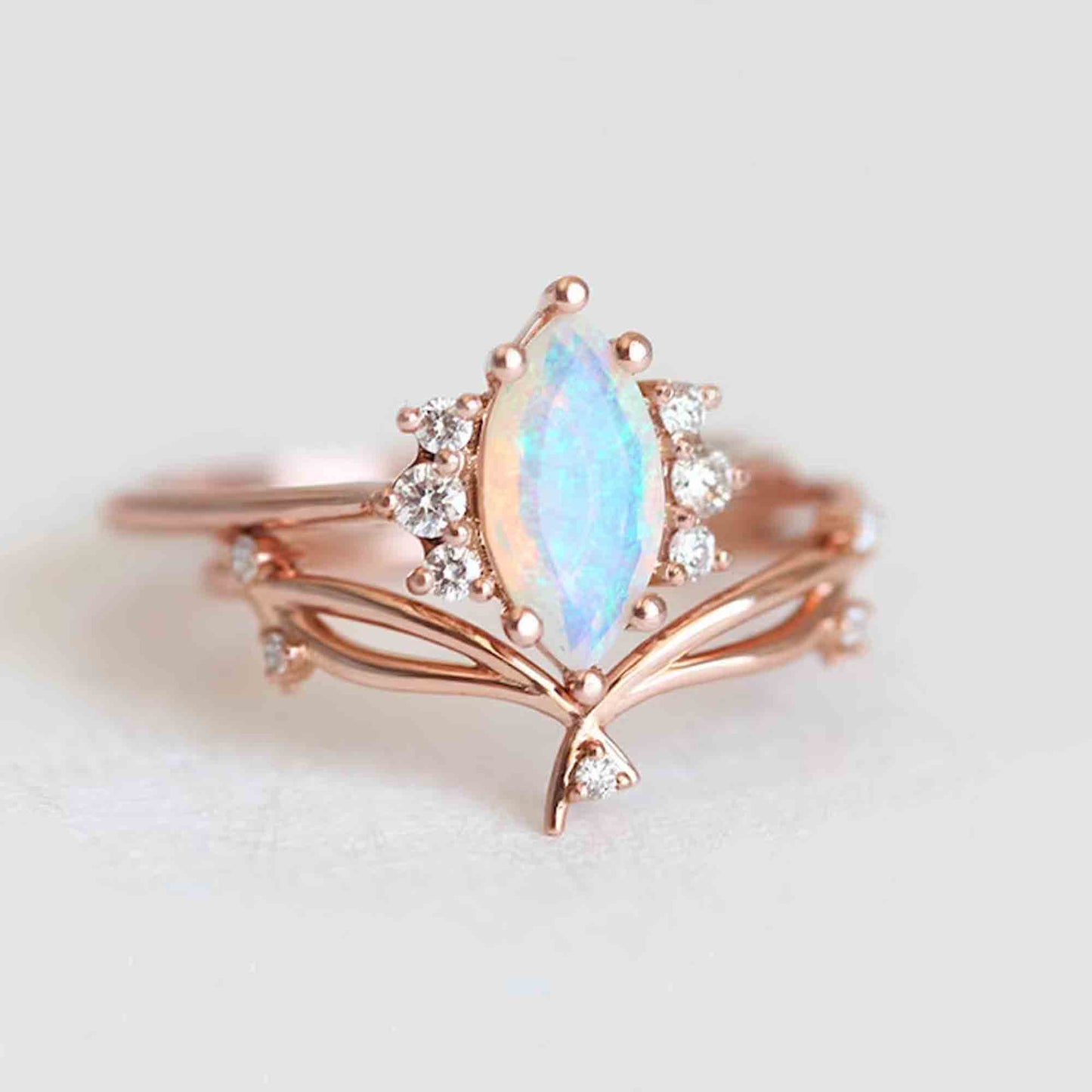 opal marquise ring